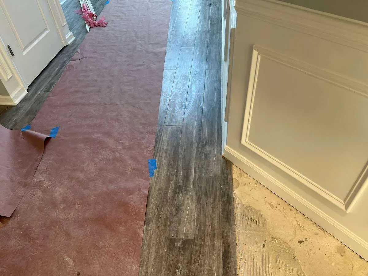 Completed marble shower restoration in Polk